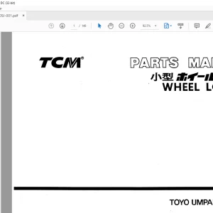 TCM L3 L4 L5 L6 Wheel Loader Parts Manual PW-605J - PDF DOWNLOAD