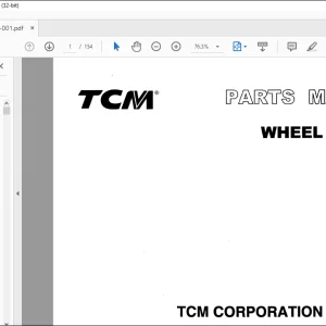 TCM L50 Wheel Loader Parts Manual PW-682A - PDF DOWNLOAD