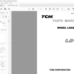 TCM L9-2 Wheel Loader Parts Manual PW-604A - PDF DOWNLOAD