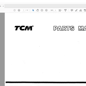 TCM LL680 ROBO-SCOOP Parts Manual PR-02LA - PDF DOWNLOAD