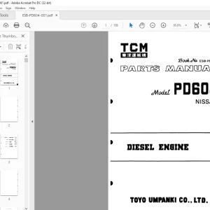 TCM PD604 Nissan Diesel Engine Parts Manual ESB-PD604 - PDF DOWNLOAD