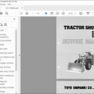 TCM TRACTOR SHOVEL STD10 STD15 SERVICE MANUAL - PDF DOWNLOAD