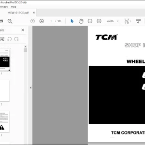 TCM WHEEL LOADER L13-3 l16-3 SHOP MANUAL MEW-619CE - PDF DOWNLOAD