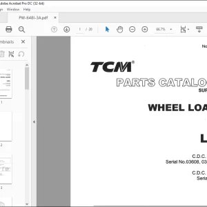 TCM WHEEL LOADER L20-3 PARTS CATALOG MANUAL  - PDF DOWNLOAD