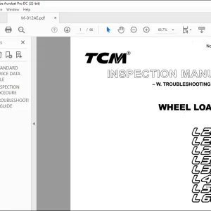TCM WHEEL LOADER L20 L20-2 L27 L32-2 L35 L40 L50 L60 INSPECTION MANUAL  - PDF DOWNLAD
