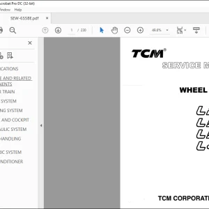 TCM WHEEL LOADER L27 l32-2 L35 L40 SERVICE MANUAL SEW-655BE - PDF DOWNLOAD