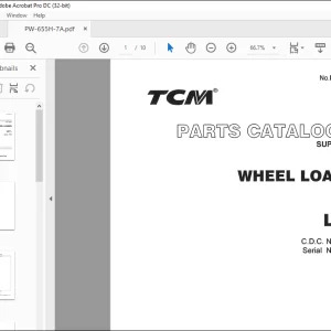 TCM WHEEL LOADER L27_3 PARTS CATALOG MANUAL 02442 -  PDF DOWNLOAD