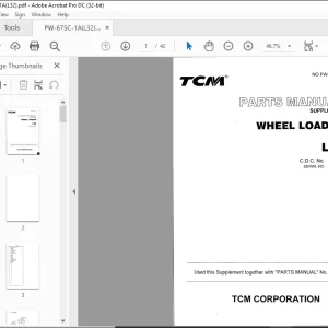 TCM WHEEL LOADER L32 PARTS CATALOG MANUAL  - PDF DOWNLOAD