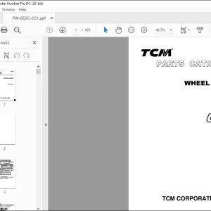 TCM WHEEL LOADER L5-2 PARTS CATALOG MANUAL PW-602C - PDF DOWNLOAD