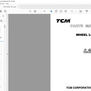 TCM Wheel Loader L20-2 Parts Manual PW-648D - PDF DOWNLOAD