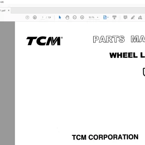 TCM Wheel Loader L20 Parts Manual PW-648A -  PDF DOWNLOAD