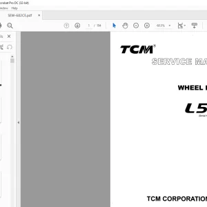 TCM Wheel Loader L50-3 Service Manual SEW-682CE - PDF DOWNLOAD