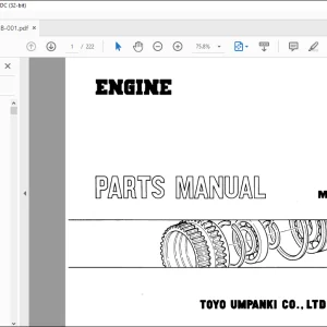 TCM FE6T04 NE6104 PE604 PE6T34 Nissan Diesel Parts Manual PE-FE6T04B - PDF DOWNLOAD