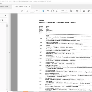 Zetor Tractor 8111 8145 9111 9145 10111 10145 12111 12145 14145 16145 Parts Catalog Manual - PDF DOWNLOAD