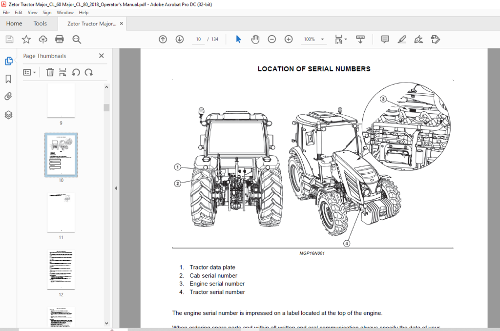 Zetor Tractor Major Cl Major Cl Operator S Manual Pdf Download Heydownloads Manual