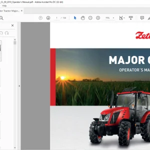 Zetor Tractor Major CL 60 Major CL 80 Operator's Manual - PDF DOWNLOAD