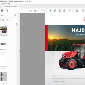 Zetor Tractor Major CL Operator's Manual  - PDF DOWNLOAD