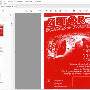 Zetor Tractor PROXIMA POWER 90 100 110 120 Spare Parts Manual - PDF DOWNLOAD