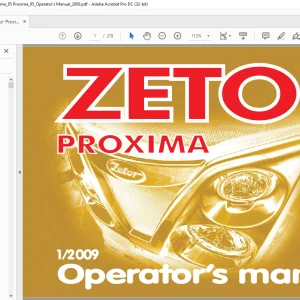 Zetor Tractor Proxima 65 Proxima 75 Proxima 85 Proxima 95 Operator's Manual - PDF DOWNLOAD