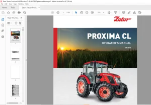Zetor Tractor Proxima CL 80 Proxima CL 90 Operator's Manual - PDF DOWNLOAD