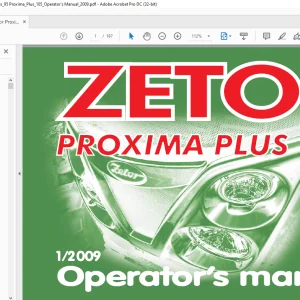 Zetor Tractor Proxima Plus 85 Proxima Plus 95 Proxima Plus 105 Operator's Manual - PDF DOWNLOAD