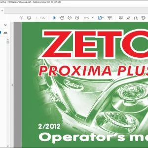 Zetor Tractor Proxima Plus 90 Proxima Plus 100 Proxima Plus 110 Operator's Manual - PDF DOWNLOAD
