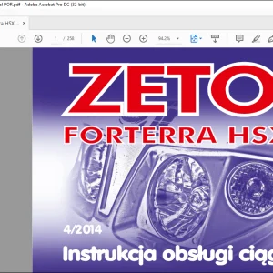 Zetor  ciagnikow Forrtera HSX 100 110 120 130 140  Instrukcja obslugi -  PDF DOWNLOAD (Polish)