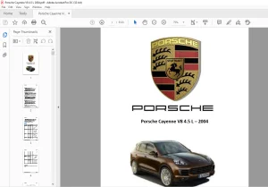 2004 Porsche Cayenne V8 4.5 L Service Manual - PDF DOWNLOAD