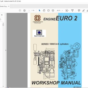 AGCO NA Engine EURO 2 Series 1000 3-4-6 Cylinders Workshop Manual - PDF DOWNLOAD