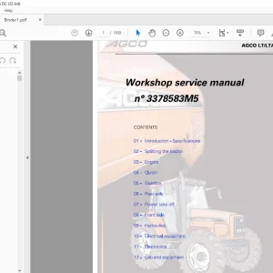 AGCO NA LT LTA Workshop Service Manual 3378583M5 - PDF DOWNLOAD