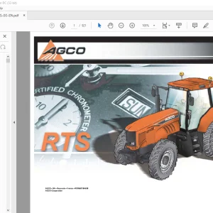 AGCO NA RT RTA Tractor Repair Time Schedule Manual - PDF DOWNLOAD