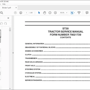 AGCO NA ST30 tractors Service Manual 79021729 - PDF DOWNLOAD