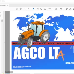 AGCO NA Tractor LT85A LT95A LTA Repair Time Schedule Manual 3378746M4 - PDF DOWNLOAD