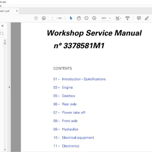 AGCO RT PowerMaxx Workshop Service Manual 3378581M1 - PDF DOWNLOAD