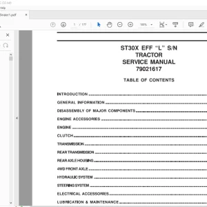AGCO ST30X EFF L SN Tractor Service Manual 79021617 - PDF DOWNLOAD