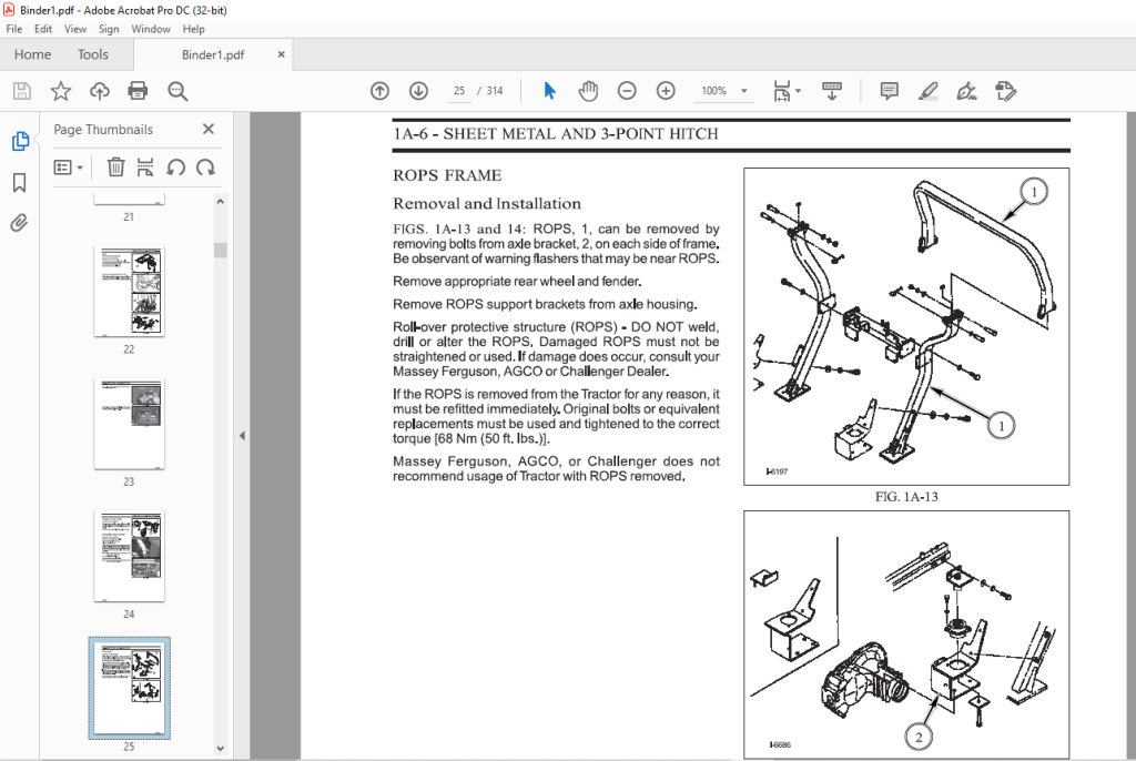 AGCO ST35 ST40 Tractor Hydro Service Manual 79023088 - PDF DOWNLOAD ...