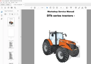 AGCO® DTb series tractors Workshop Service Manual - PDF DOWNLOAD