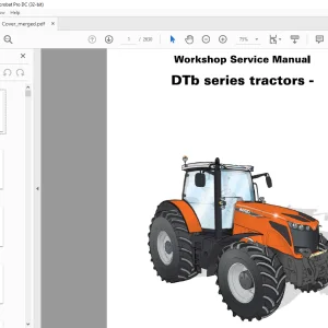 AGCO® DTb series tractors Workshop Service Manual - PDF DOWNLOAD