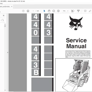 Bobcat 440 443 443B Loader Service Manual 6566694 (6-12) - PDF DOWNLOAD