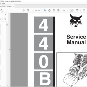 Bobcat 440B Loader Service Manual 6570160 (6-12) - PDF DOWNLOAD