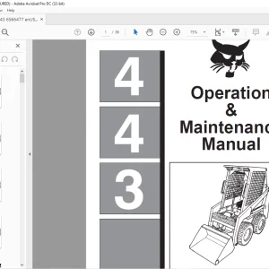 Bobcat 443 Loader Operation & Maintenance Manual 6566477 - PDF DOWNLOAD