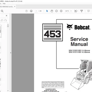 Bobcat 453 Loader Service Manual 6900363 (6-12) - PDF DOWNLOAD