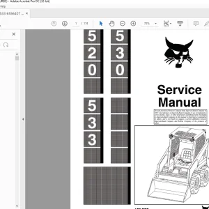 Bobcat 520 530 533 Loader Service Manual 6556407 (6-12) - PDF DOWNLOAD