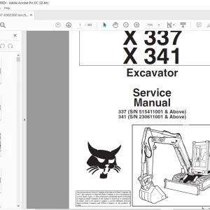 Bobcat Excavator X337 X331 Service Manual 6900380 (6-12)  - PDF DOWNLOAD