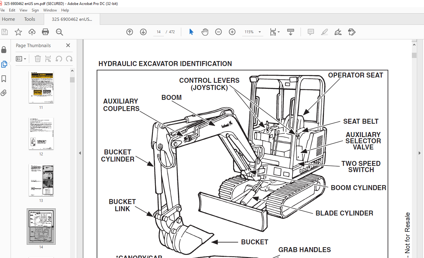 Bobcat X325 X328 Excavator Service Manual 6900462 - PDF DOWNLOAD