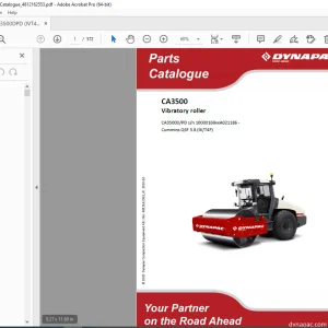 DYNAPAC CA3500 Vibratory Roller Parts Catalog Manual 4812162553_A PDF DOWNLOAD