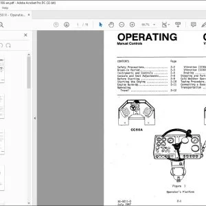 Dynapac CC50 II Vibratory Roller Operating Manual - PDF DOWNLOAD