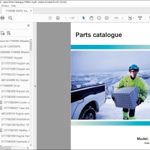Dynapac Paver F1000W T3 Spare parts list Manual SN0P0D007828 - PDF DOWNLOAD