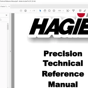 Hagie Hi-Tractor Precision Technical Reference Manual - PDF DOWNLOAD