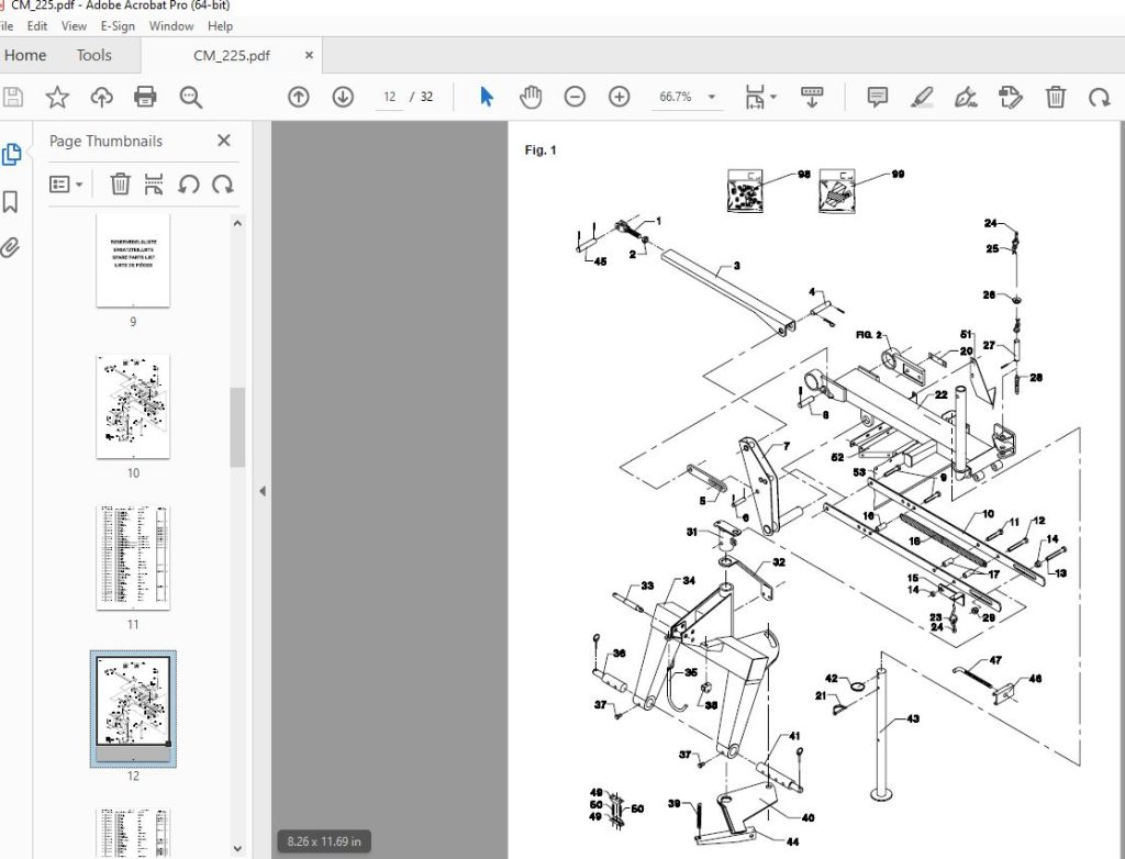 JF STOLL CM 225 Drum Mower Parts Manual PDF DOWNLOAD - HeyDownloads ...